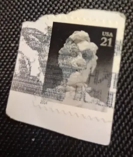 United States 2014 21 cents Abraham Lincoln 21c Statue stamp, photographed by a collector