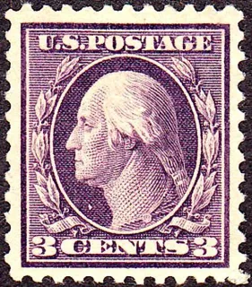 Another photo of the United States 1917 1c George Washington stamp