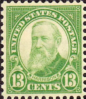 Another photo of the United States 1926 13c Harrison Blk stamp