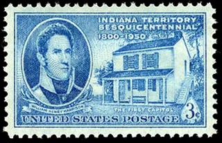 Another photo of the United States 1950 3c William H Harrison stamp