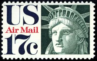 Another photo of the United States 1971 17c Liberty stamp