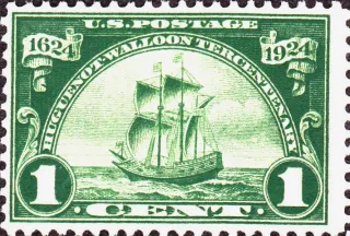 Another photo of the United States 1924 1c Timbre commémoratif stamp