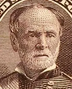 Another photo of the United States 1893 8c William Tecumseh Sherman stamp