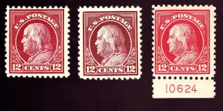 United States 1914 12c set stamp, photographed by a collector