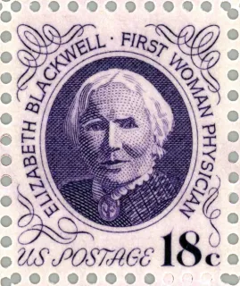 Another photo of the United States 1974 18c Elizabeth Blackwell stamp
