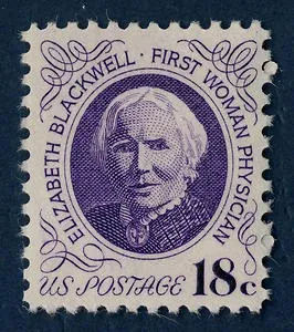 Another photo of the United States 1974 18c Elizabeth Blackwell stamp