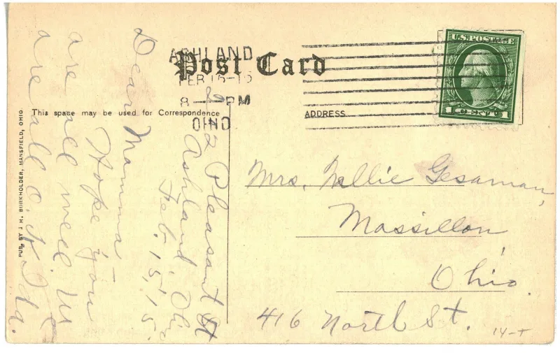 United States 1914 1c The Windemere DPLA 283bddb558cfa19a829e30072aae stamp, photographed by a collector