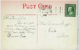 United States 1908 8c News Republican DPLA 1ca39216525ead80bfcc526f4faab stamp, photographed by a collector