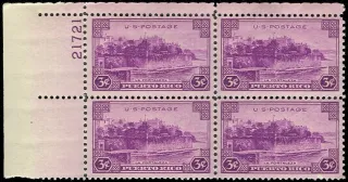 Another photo of the United States 1937 3c La Fortaleza USPostageStamp stamp