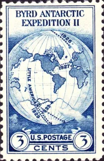 Another photo of the United States 1933 3c Byrd Antarctic Expedition II stamp