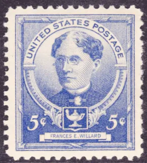 Another photo of the United States 1940 5c Frances E Willard stamp