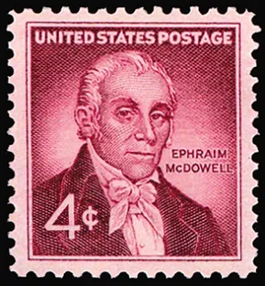 Another photo of the United States 1959 4c Mcdowellstamp stamp