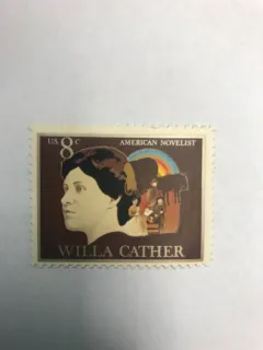 United States 1973 8 cents WillaCatherStamp stamp, photographed by a collector