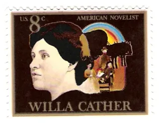 Another photo of the United States 1973 8 cents WillaCatherStamp stamp