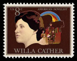 Another photo of the United States 1973 8 cents WillaCatherStamp stamp