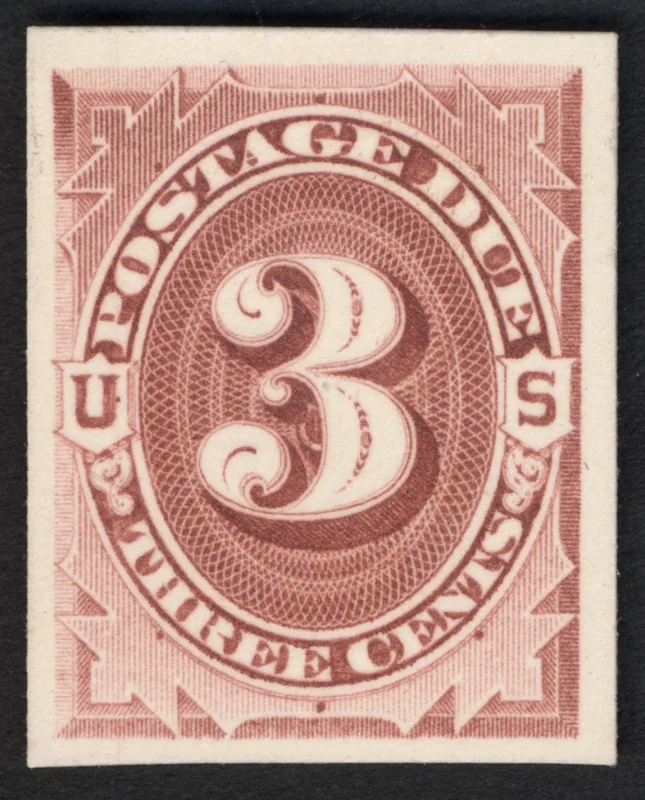 United States 1893 3c 3centpostal1879US stamp, photographed by a collector