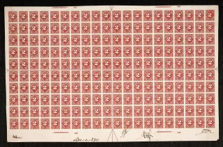 United States 1895 2 cents 1895postageplate stamp, photographed by a collector