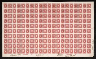 United States 1894 2 cents 1894postageplate stamp, photographed by a collector
