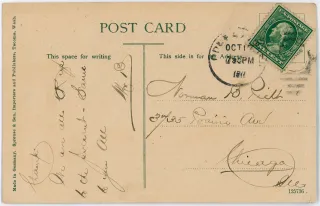 United States 1911 8c Main Street, Colfax, Washington, DPLA 5aeed9238500d9bb39b5ed1bc stamp, photographed by a collector