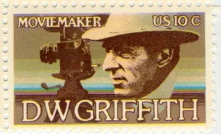 United States 1975 10c DWGriffthStamp stamp, photographed by a collector