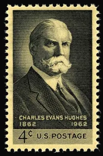 Another photo of the United States 1962 4c Charles Evans huges stamp