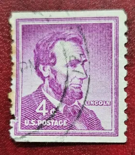 Another photo of the United States 1954 4 cents Estampilla de los Estados Unidos stamp
