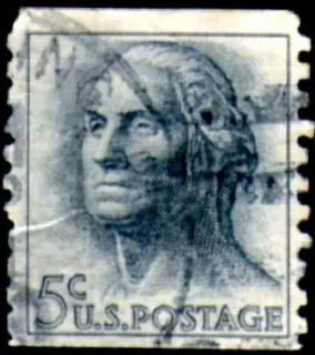 Another photo of the United States 1963 5 cents Estampilla de los Estados Unidos stamp