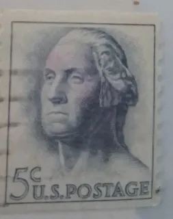 United States 1963 5 cents Estampilla de los Estados Unidos stamp, photographed by a collector
