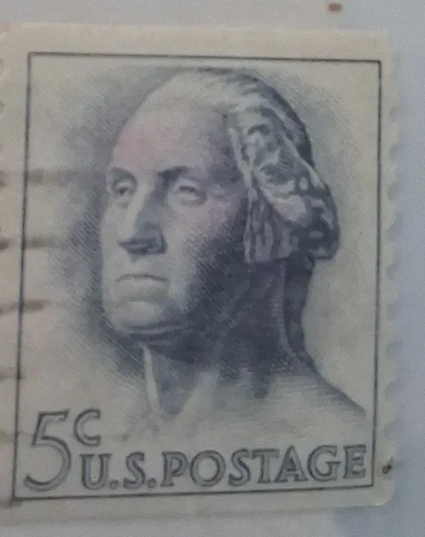 United States 1963 5 cents Estampilla de los Estados Unidos stamp, photographed by a collector