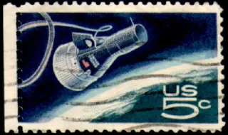 United States 1967 5 cents Estampilla de los Estados Unidos stamp, photographed by a collector