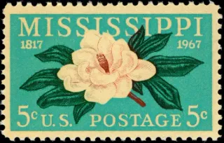 Another photo of the United States 1967 5 cents Estampilla de los Estados Unidos stamp