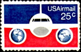 United States 1976 25 c Estampilla de los Estados Unidos stamp, photographed by a collector