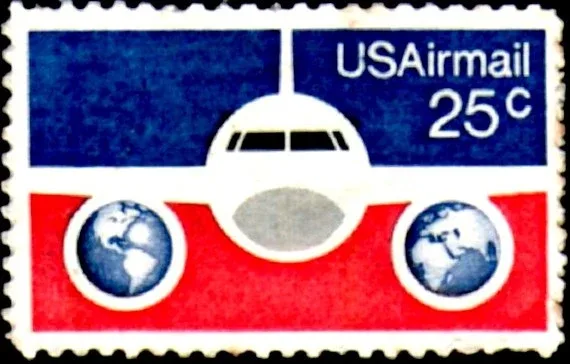 United States 1976 25 c Estampilla de los Estados Unidos stamp, photographed by a collector