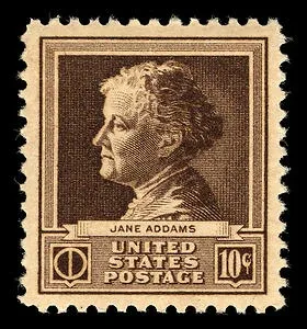 Another photo of the United States 1940 10c Jane addams stamp