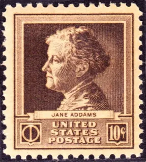 Another photo of the United States 1940 10c Jane addams stamp