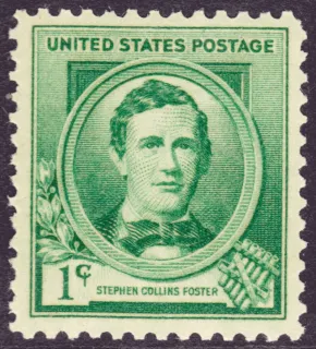 United States 1940 1 cent FamAmer e stamp, photographed by a collector