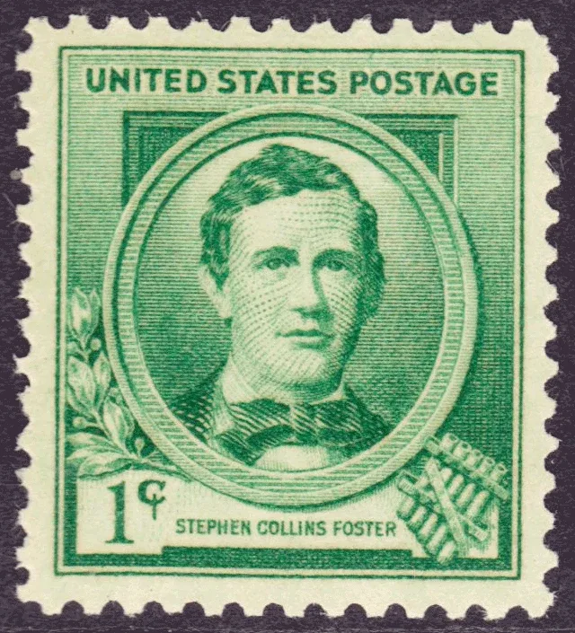 United States 1940 1 cent FamAmer e stamp, photographed by a collector
