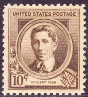 United States 1940 10 cents FamAmer e stamp, photographed by a collector
