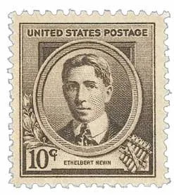 Another photo of the United States 1940 10 cents FamAmer e stamp