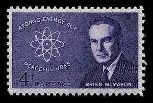 United States 1962 4 cents McMahon stamp, photographed by a collector