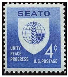 United States 1960 4 cents Seatostamp stamp, photographed by a collector