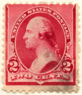 Another photo of the United States 1890 2c Washington a stamp