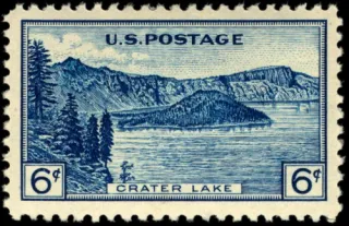United States 1934 6c National Parks U.S stamp, photographed by a collector