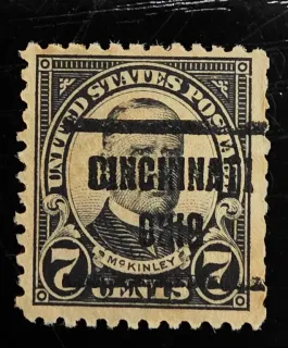Another photo of the United States 1923 7c William McKinley stamp