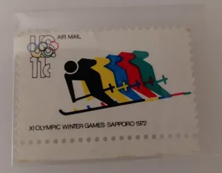 Another photo of the United States 1972 11 cents airmail stamp