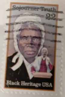 United States 1986 22 cents Sojourner Truth 22c stamp, photographed by a collector