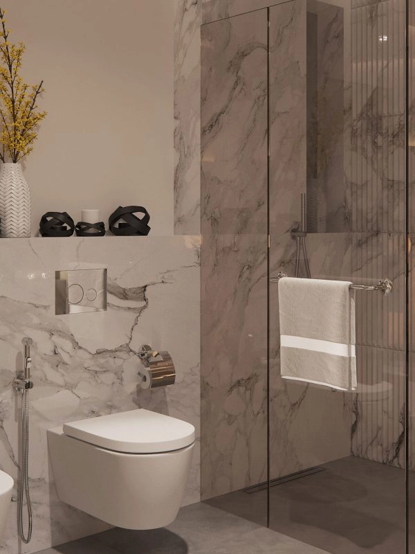Luxury En-Suite Bathroom with Premium Fixtures in Sharjah Villa