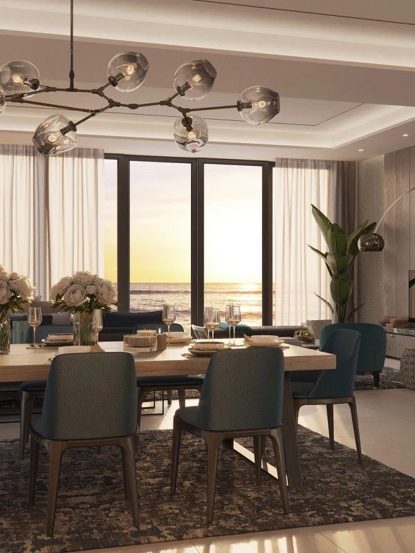 Spacious Luxury Living Room Interior in Sun Island Villa Sharjah