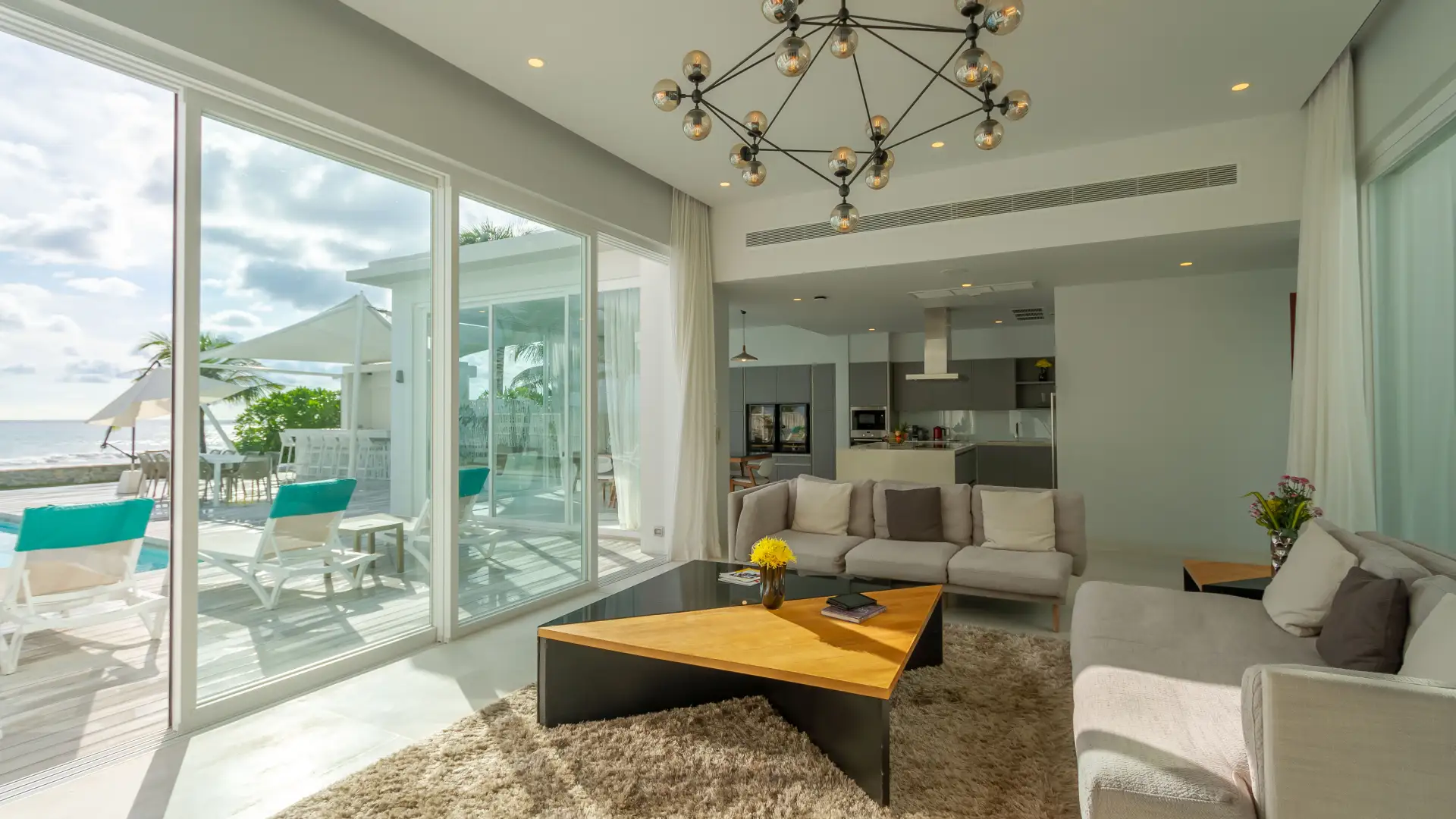 Living Room - Coastal Escape Natai