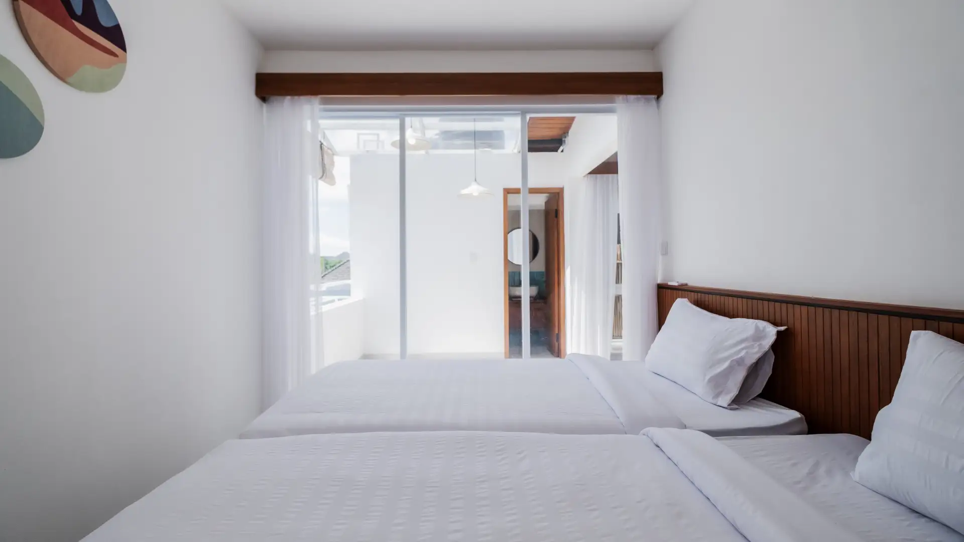 Twin-bed room with closet and air conditioning - Casa De Vero Amore